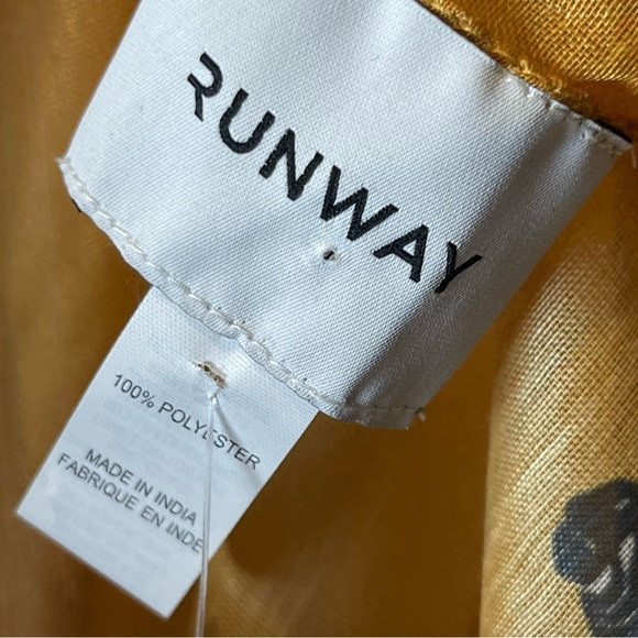 Runway Stitch Fix Mustard Yellow Zebra Scarf Print - Picture 9 of 10